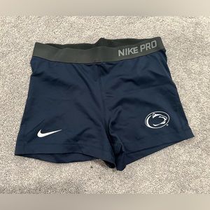 Penn State Nike Pro Spandex Shorts